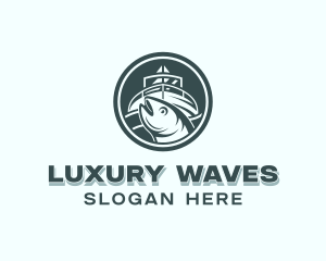 Yacht - Marine Yacht Fishing logo design