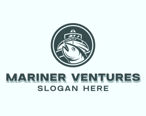 Marine Yacht Fishing logo design