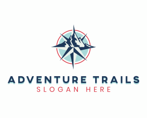 Compass Mountain Navigation logo design