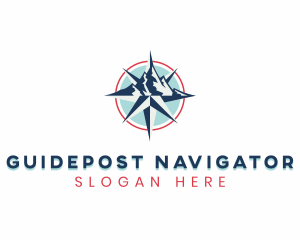 Navigator - Compass Mountain Navigation logo design