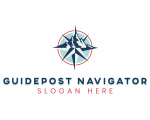 Compass Mountain Navigation logo design