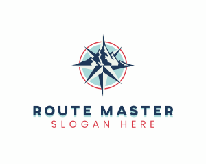 Compass Mountain Navigation logo design