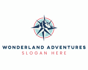 Compass Mountain Navigation logo design