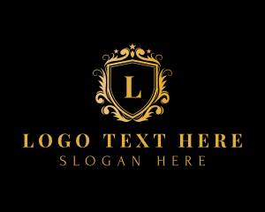 Letter - Gradient Royal Shield logo design