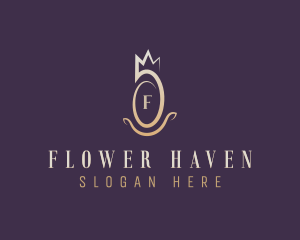 Crown Flower Boutique logo design