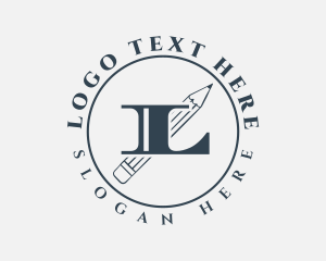 Highschool - School Scholar Letter Badge logo design