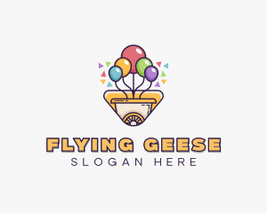 Party Store - Party Balloon Cart logo design