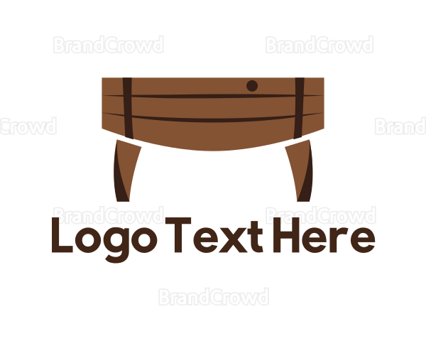 Wood Barrel Table Logo