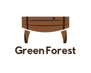 Wood Barrel Table logo design