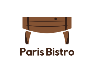 Wood Barrel Table logo design