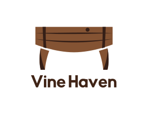 Wood Barrel Table logo design