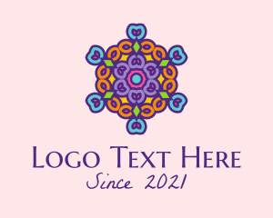 Multicolor - Mandala Meditation Ornament logo design