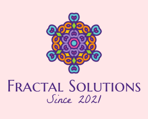 Fractal - Mandala Meditation Ornament logo design