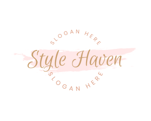 Feminine Watercolor Cursive Logo