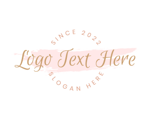 Watercolor - Feminine Watercolor Cursive logo design