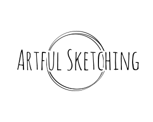 Line Art Sketch Circle logo design