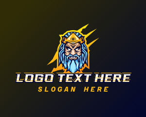 Deity - Greek God Zeus logo design