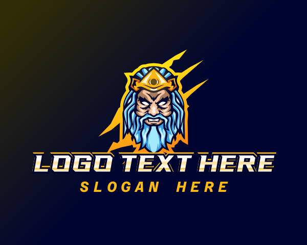 Titan - Greek God Zeus logo design