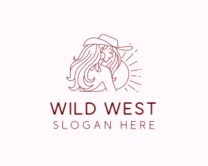 Cowgirl Rodeo Saloon logo design