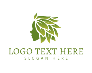 Plant - Leaf Hair Beauty logo design