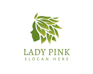 Nature - Leaf Hair Beauty logo design