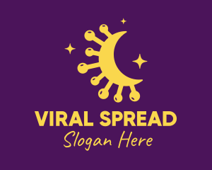 Infection - Yellow Moon Virus logo design