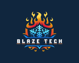 Ice Shield Blaze logo design