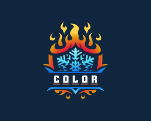 Ice - Ice Shield Blaze logo design