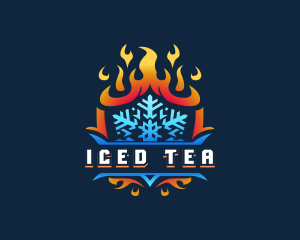 Ice Shield Blaze logo design