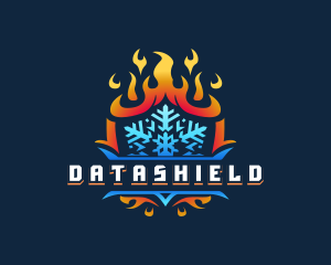 Fuel - Ice Shield Blaze logo design