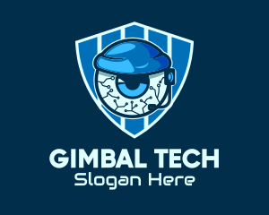 Gamer Tech Eye Eyeball  logo design