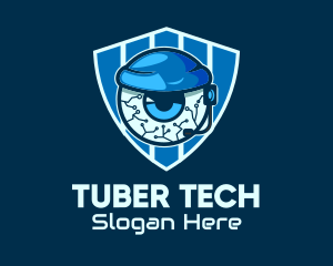 Gamer Tech Eye Eyeball  logo design