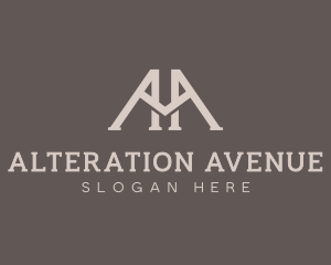 Modern Minimalist Letter AA logo design
