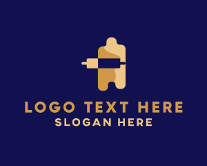 Rolling Pin - Rolling Pin Dough logo design