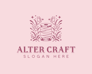 Sewing Floral Dressmaker logo design