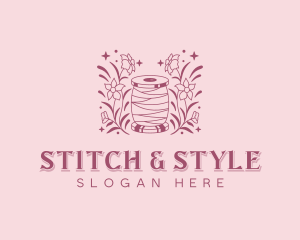 Sewing Floral Dressmaker logo design