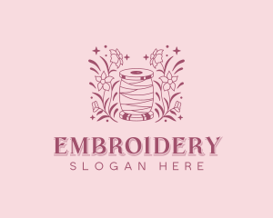 Sewing Floral Dressmaker logo design