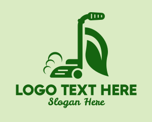 Clean - Eco Friendly Vacuum Cleaner logo design