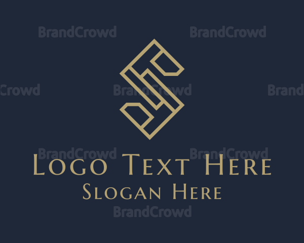 Luxury Geometric Business Letter S Logo