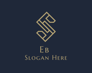 Luxury Geometric Business Letter S Logo