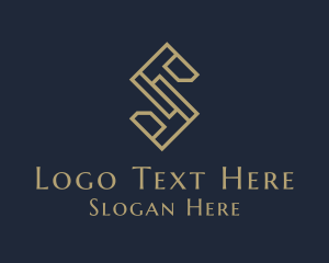 Luxury Geometric Business Letter S Logo