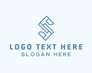 Geometric Business Letter S Logo