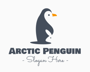 Penguin - Penguin & Rabbit Animals logo design