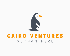 Penguin & Rabbit Animals logo design