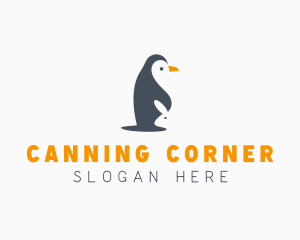 Penguin & Rabbit Animals logo design