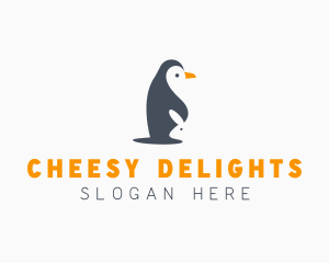 Penguin & Rabbit Animals logo design