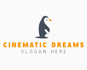 Penguin & Rabbit Animals logo design