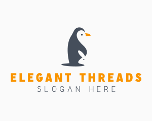 Penguin & Rabbit Animals logo design