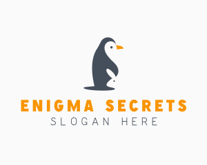 Penguin & Rabbit Animals logo design