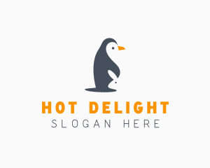 Penguin & Rabbit Animals logo design